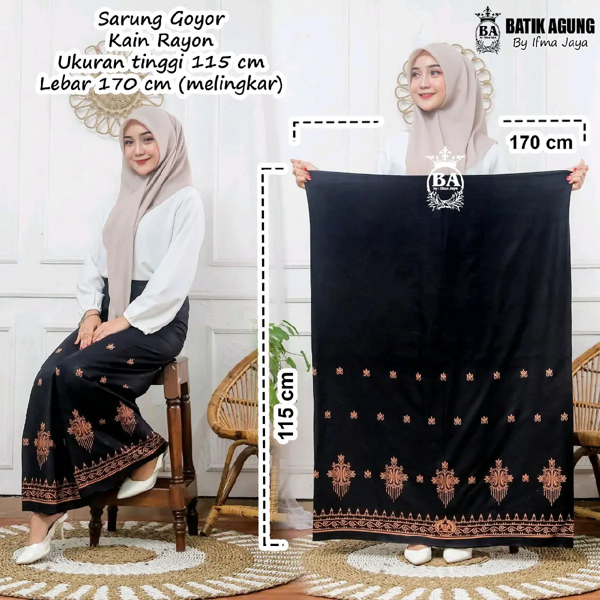 Sarung Goyor Kain Rayon Batik Remaja Sarung Santri Termurah Muslim Motif Dewasa