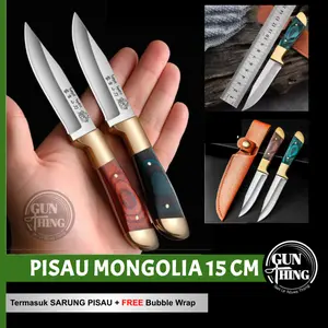 Pisau Dapur Mini Serbaguna Multifungsi Mongolia - 15 CM (Hijau) - Coklat