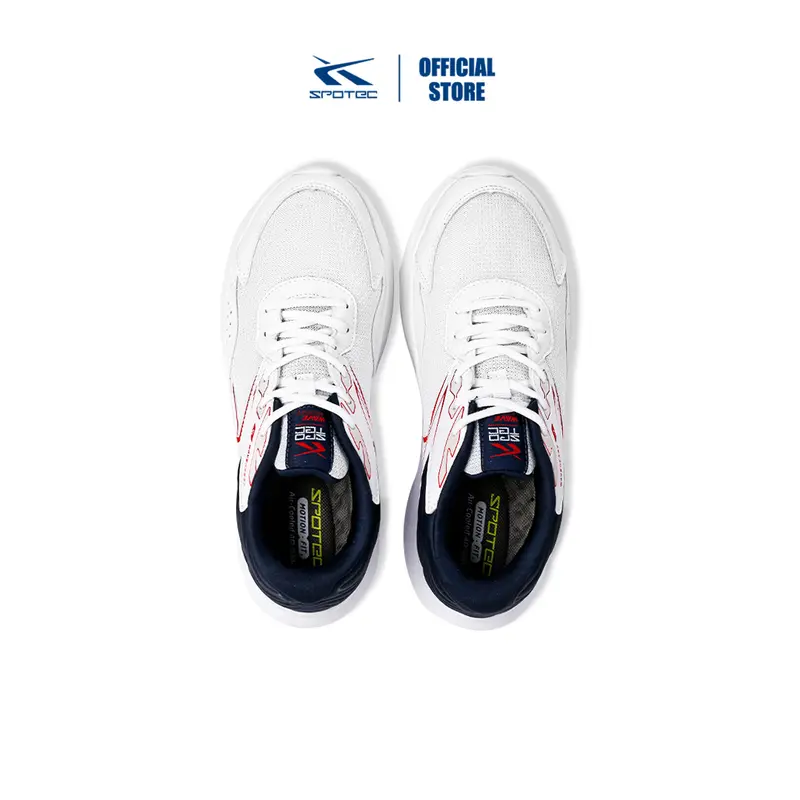 Spotec Running Orbit  Sepatu Lari Pria Wanita Putih - Biru Tua 3