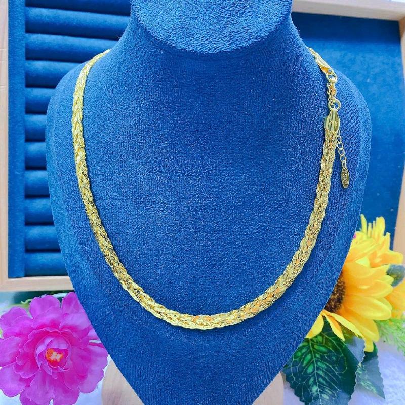  TH Dây Chuyền Bính mềm 9 Bính 5 Bính trang sức phụ kiện xi mạ 18k dành cho nữ dây chuyền trang sức phụ kiện cho nữ Dài45cm 