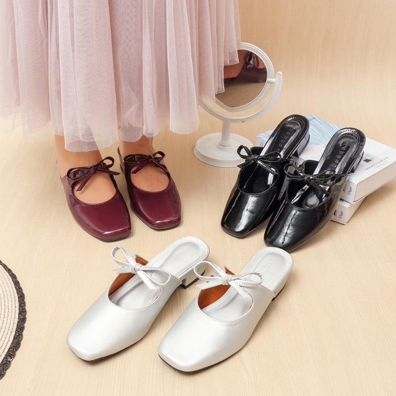 Erabyan Shoes - Naisha Sepatu Mules Heels Wanita | Hak 3 cm 2