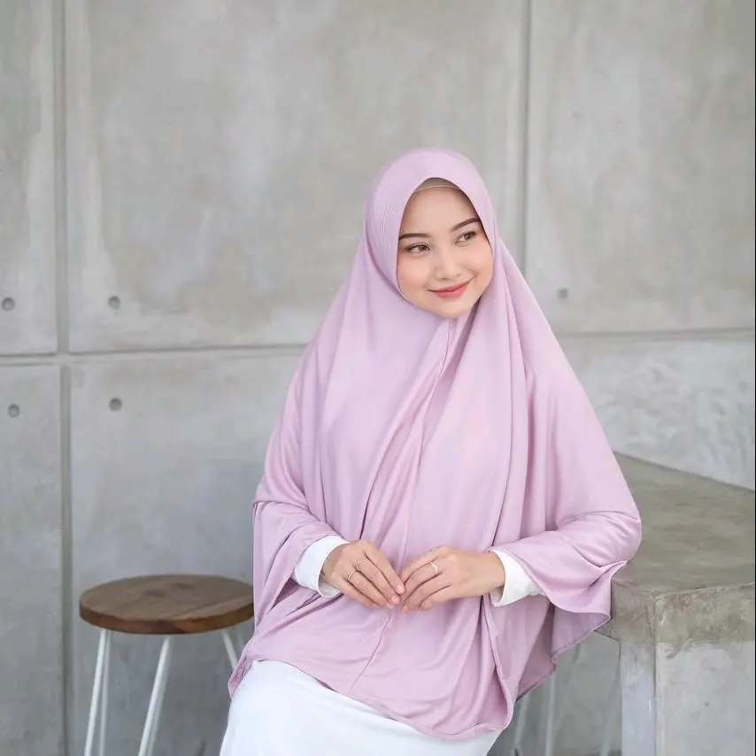 Hijab Bergo Hamidah Jumbo Wanita  Muslim Syari Panjang