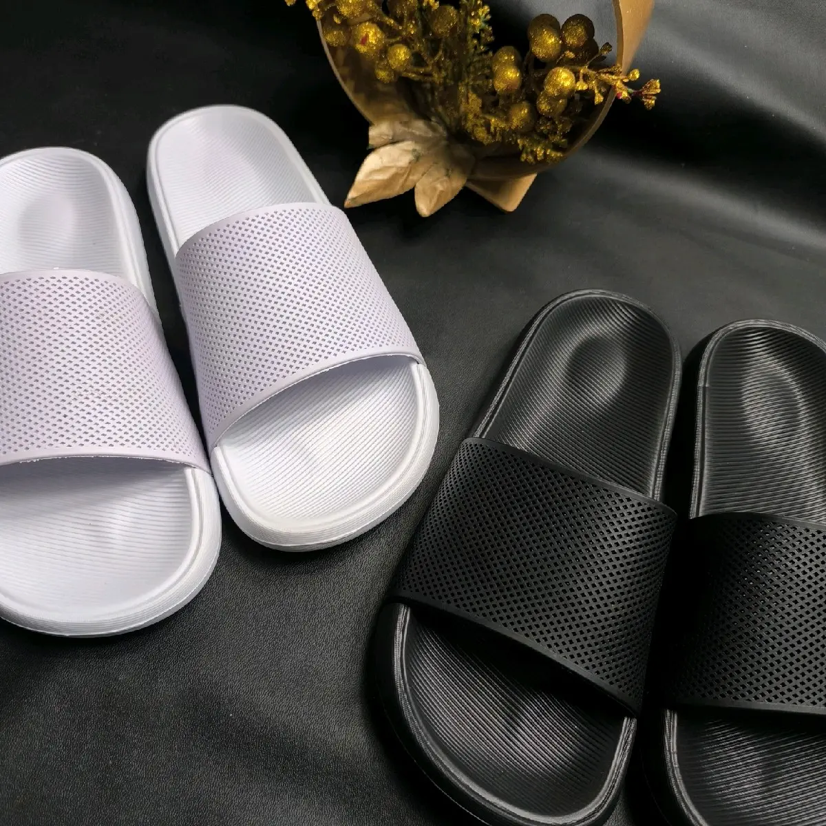 Sandal Slide Selop Pria Original Distro Tanpa Lem Anti Jebol Sol Empuk Ringan Anti Slip Sendal Karet