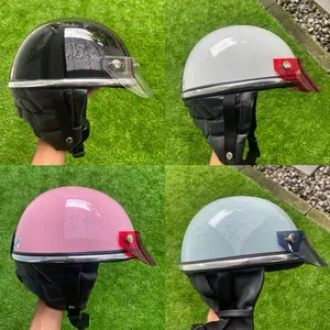 Helm Chip Classic Retrooo Free Topi/Pet Motorcycle