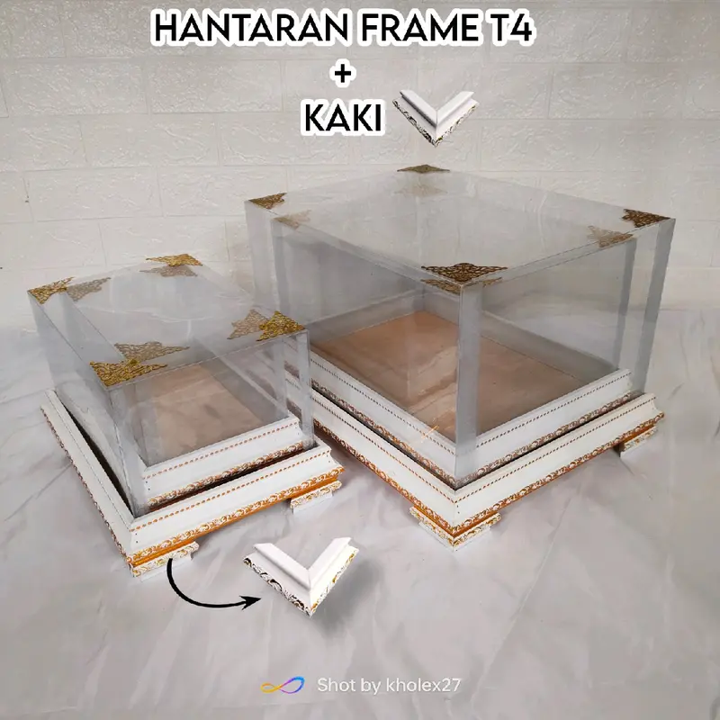 Kotak Hantaran FrameFiber T4 Set Isi 4 Plus Tutup mika 0