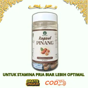 Kapsul Buah Pinang Jamu Stamina Alami 50 Kapsul