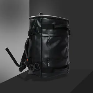 BACKWOOD tas DENIM backpack tas pria kulit sintetis premium tebal tas laptop tas cowok tas kulit