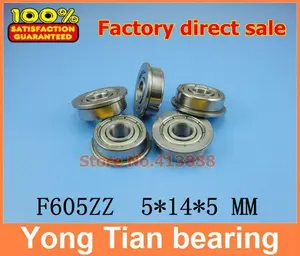 (1pcs) Flange ball bearing F605ZZ 5*14*5