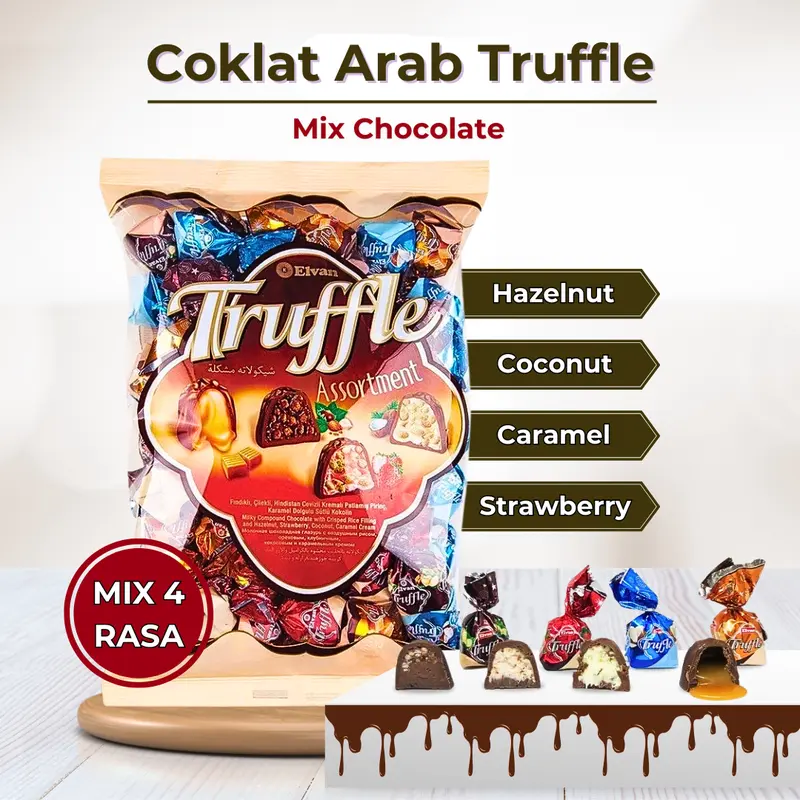 Coklat Arab Truffle 1 Kg - Asli Coklat Turki Oleh-oleh Haji Umroh 0