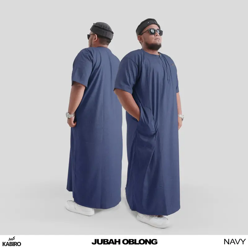 JUBAH OBLONG KABIRO Sholat Big Size Maxi Kabiro Jumbo Gamis Pria ROSAL Original 4XL 5XL 6XL Zipper Katun 4
