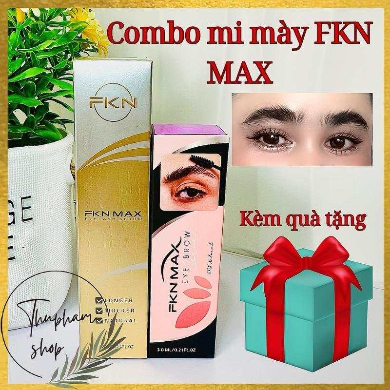 FKN COSMETIC Combo Mi Mày FKN MAX 6.5ml & Dưỡng Mi 3ml Serum Dành Cho Nam Nữ Kèm Quà Tặng Mỹ Phẩm