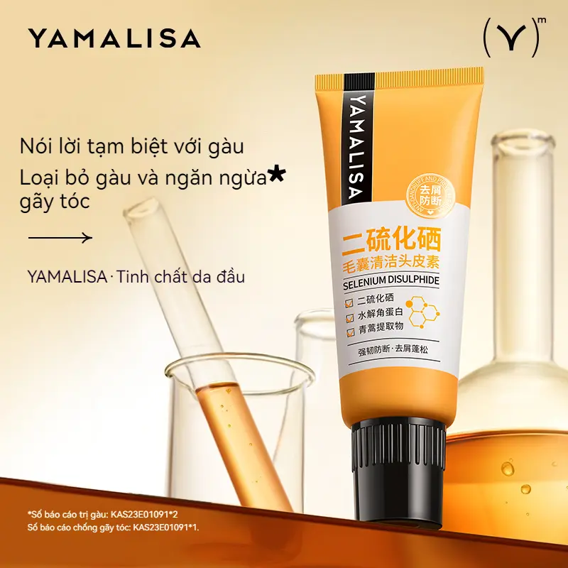 Bột làm sạch nang tóc, YAMALISA, với lưu huỳnh tự do, 100g, cho da đầu 0