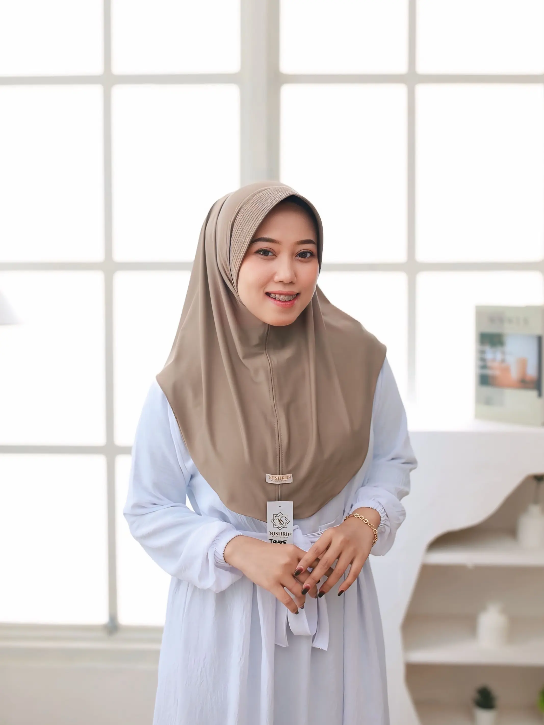 DAM Size M Bergo Rania Daily Hijab by Nishrin Fashion Store