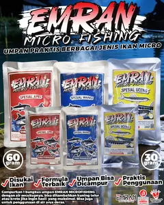Umpan Emran Micro Fishing Amis & Wangi Uceng Ikan Wader 30gr dan 60gr