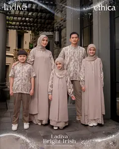 Sarimbit 2026 Ethica Ladiva Bright Irish - Lebaran Series 2026 - Busana Muslimah Original Ethica Seply Rabbani Rauna Rahnem Nibras Sarimbit Terbaru 2026