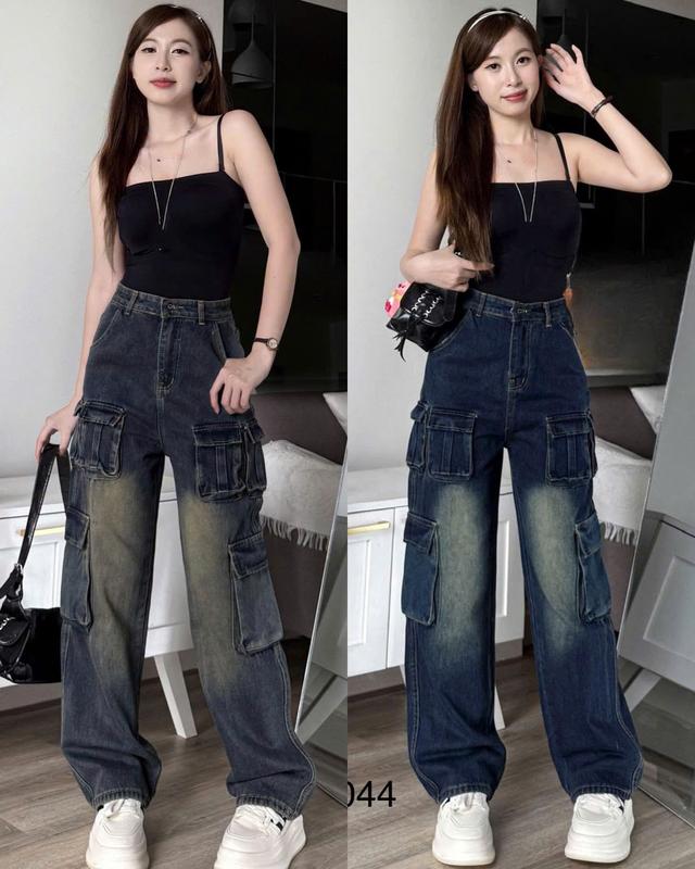 (ẢNH THẬT) QUẦN JEANS NỮ TÚI HỘP 6 TÚI SIÊU ĐẸP  KHÔNG GIÃN , CHẤT QC DÀY CHUẨN FORM NHIỀU MÀU CÁ TÍNH Pants Women Baggy