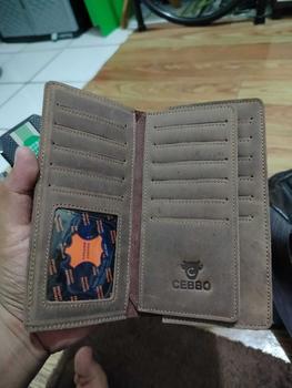 Product Review of Dompet Panjang Pria Kulit Sapi Asli Crazy Horse Leathe Merk CEBBO Dompet Panjang Bisa Muat Hp Kartu Uang from D**s A**i 3