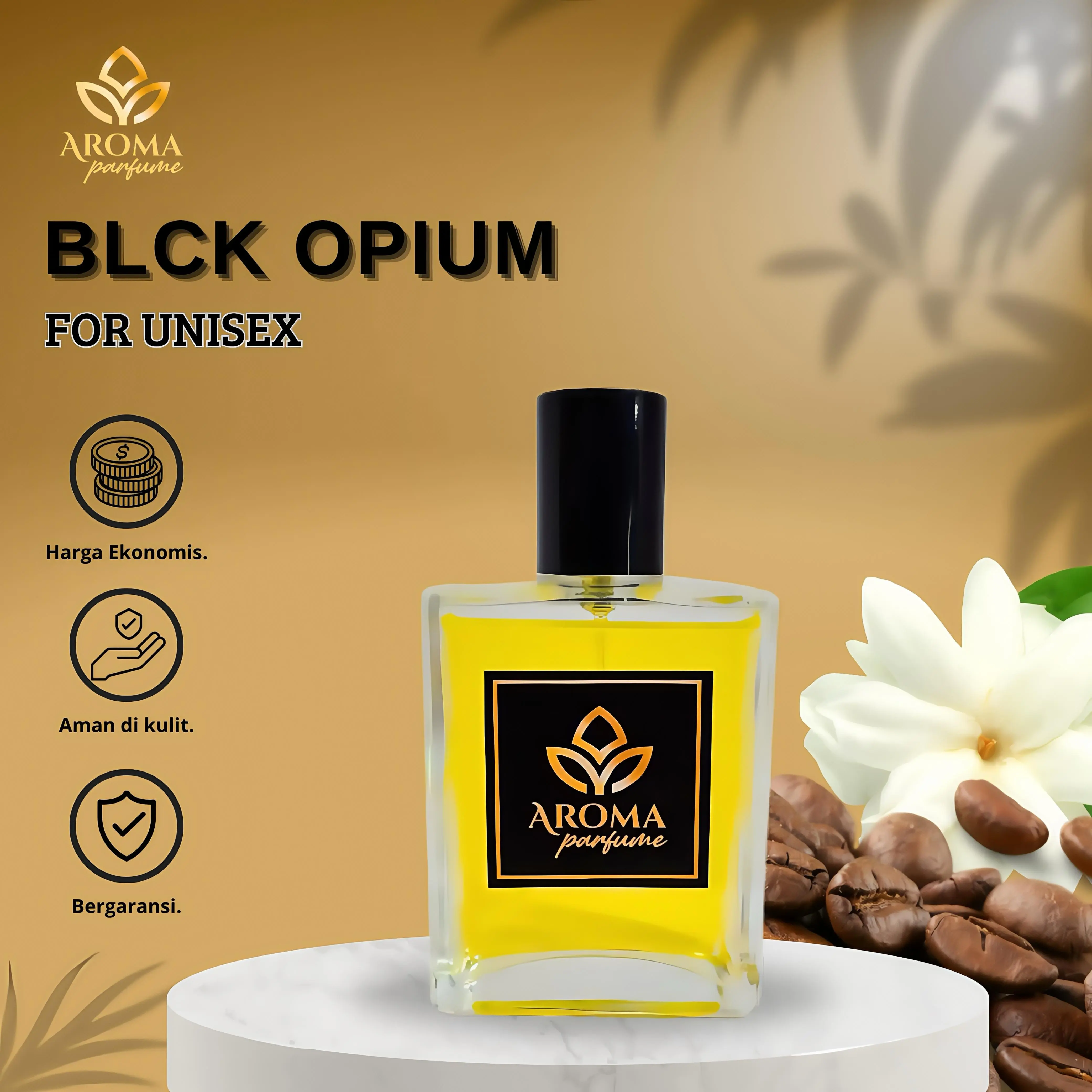 Aroma Parfum BLK OVIUM Perfume Pria dan Wanita Soft Elegant