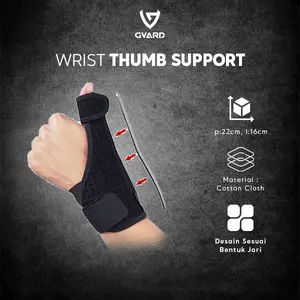 GVARD Wrist Thumb / Pelindung jempol /Thumb Splint Finger Wrist Support Jempol Hand Brace Tangan De Quervain Alat Outdoor