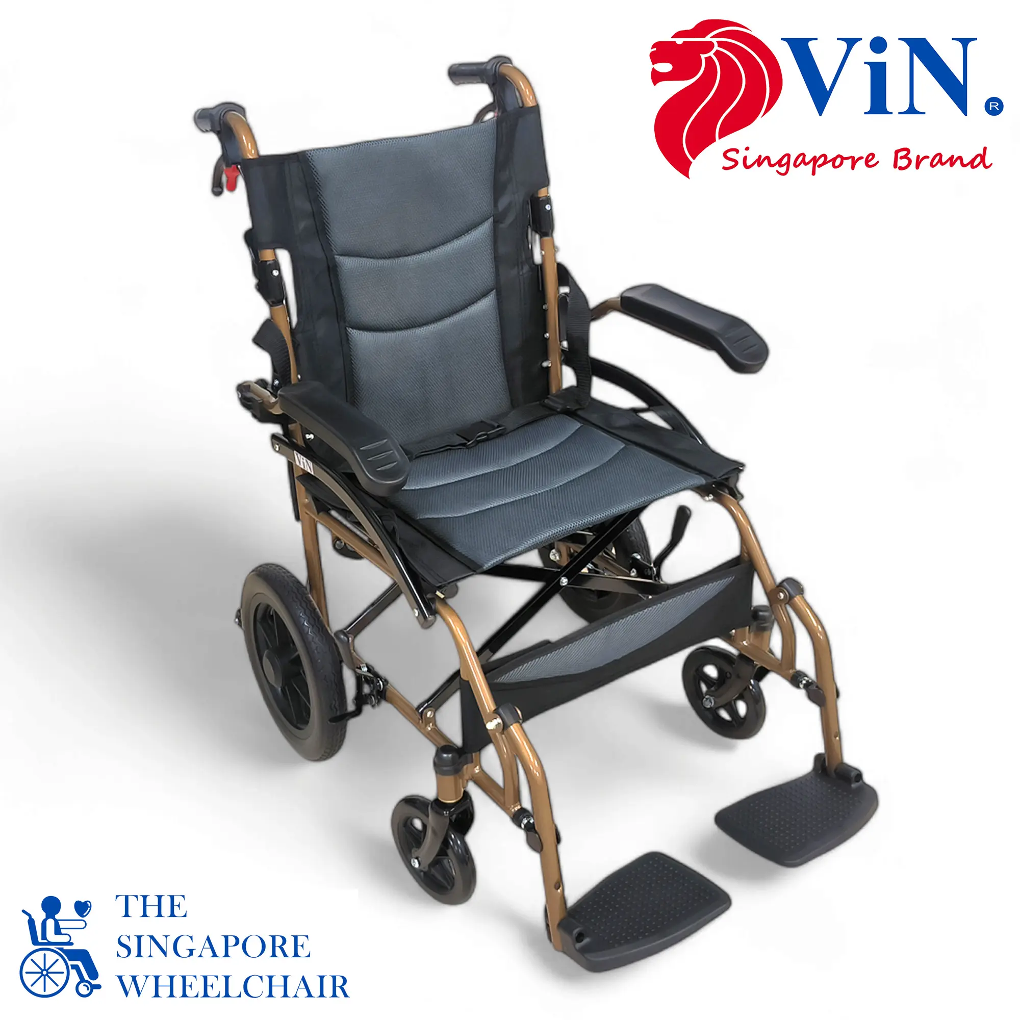 ViN-DY820 | Pushchair | Flip-Up Armrest | Retractable Footrest | Anti Tipper | Portable and Compact for for Car Boots