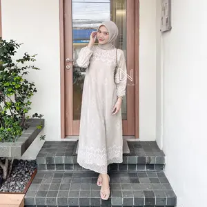 Dressme - Maryam Dress / Long Dress Wanita Motif | Size M - L