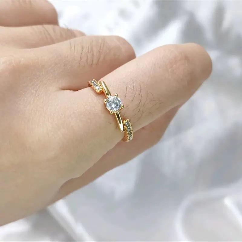 (CO 2 bonus 1) C04 Cincin simple  perhiasan xuping aksesoris wanita 7