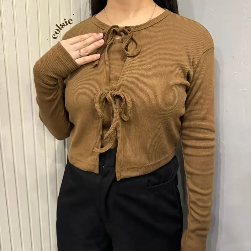 COLSIE - HAEIN CARDIGAN SET - Atasan Knit Wanita Korean Top Cardigan Korea Cardigan Set 0