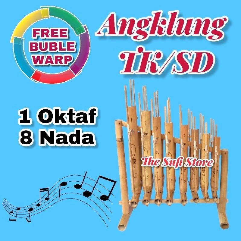 Angklung Set 1 Oktaf 8 Nada Mini berkualitas/Alat Musik Tradisional ...