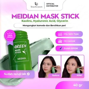 Median Green Mask Stick 40gr – Clay Mask Stick Oil Control Deep Cleansing BPOM