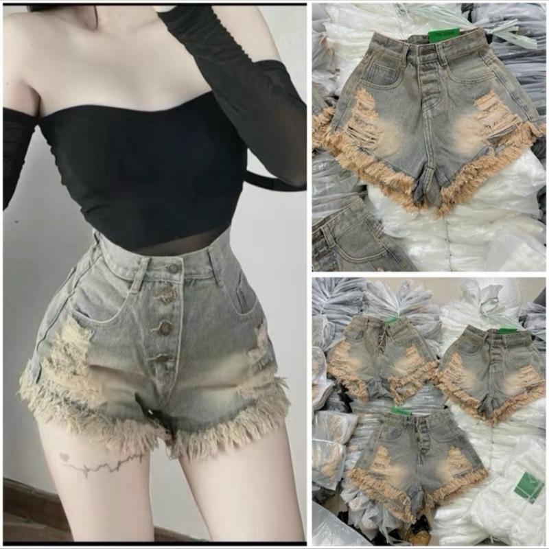 QUẦN JEANS ĐÙI 4 NÚT RÁCH BAO BÉN bigsize 55-90kg