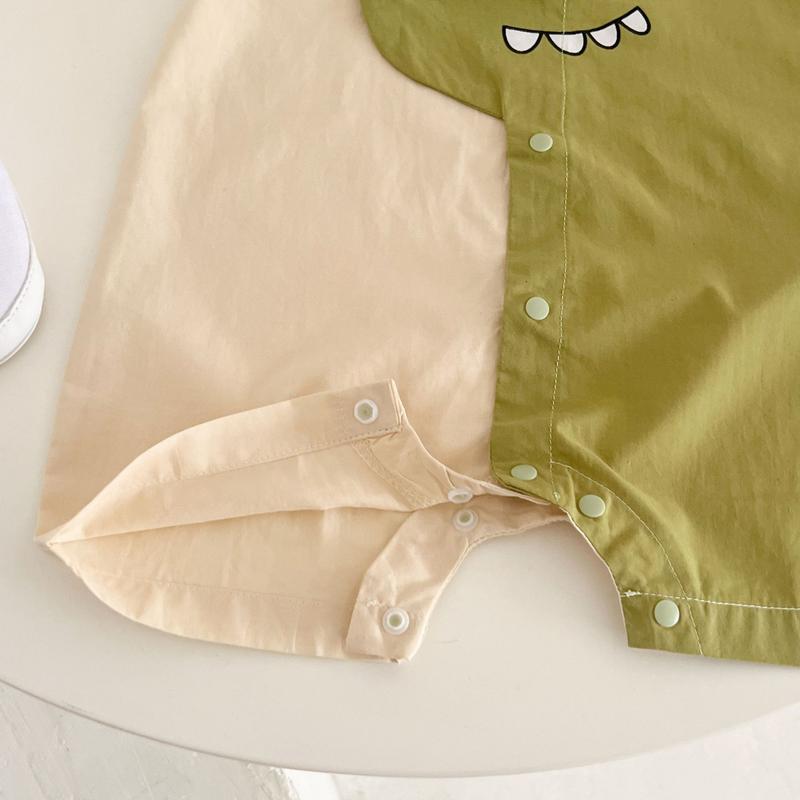 Product Introduction of 0-2 year old newborn summer cartoon dinosaur male baby thin breathable shirt jumpsuit crawling suit 5