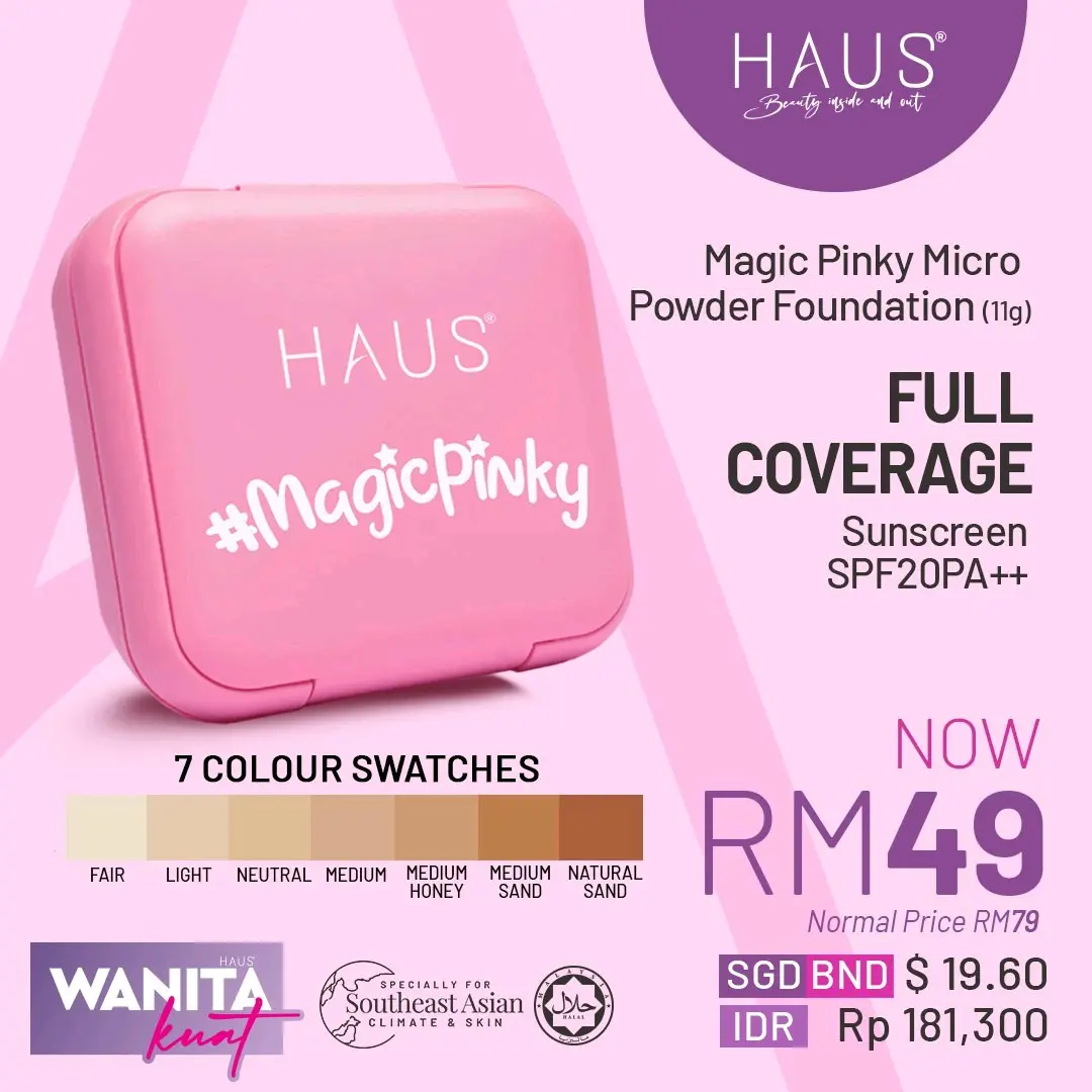Haus Magic Pinky Compact Powder powderfoundation