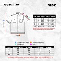 Gambar Troy Company Work Shirt Workwear Black Teriest - Kemeja Kerja Workshirt Hitam WSP 3265 - M dari Troy Company Kab. Sleman 4 Tokopedia