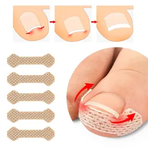 60 Pcs Ingrown Paronychia Toenail Corrector Strips Anti Nail Patch Feet Sleeping Nail Patch Nails Into The Flesh Long Toe Pad