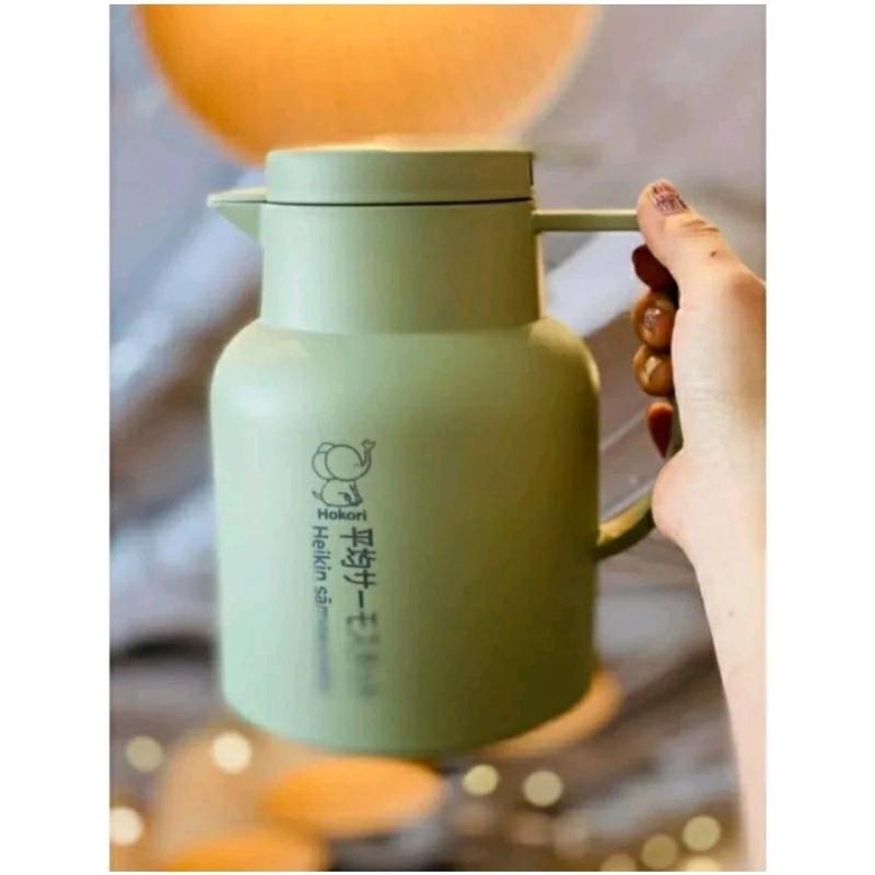 Bình giữ nhiệt bình thủy nóng lạnh 1L 1.5L Việt Nhật có lõi thủy tinh vỏ nhựa nguyên sinh cao cấp