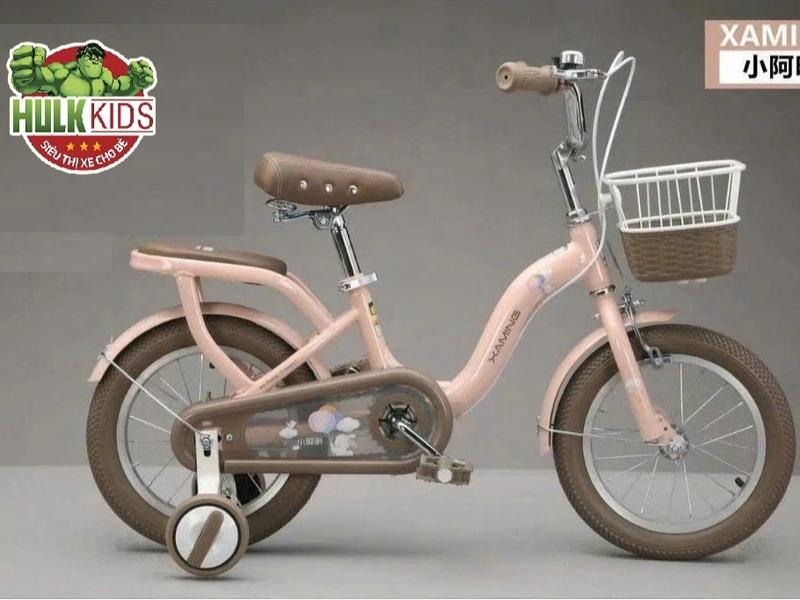 [Có Đệm] [Mẫu mới 2024] Xe đạp Xaming nữ 1 khung 2024 size 12-20 cho bé gái_Hulkkids