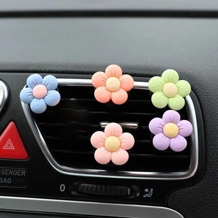 Product Introduction of bunga Baru Dekorasi Mobil Kendaraan Pusat Konsol Dekorasi & Ornamen Lucu Penyembuhan Seri Segar Bergetar Kepala Dekorasi Bunga Car 8