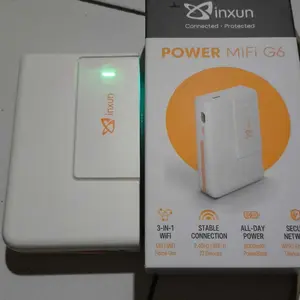 Xinxun G6 Modem WiFi Portable WiFi6 4G LTE + Bonus 120GB  12 Bulan S&K (Baca Deskripsi)| Powerbank Mifi