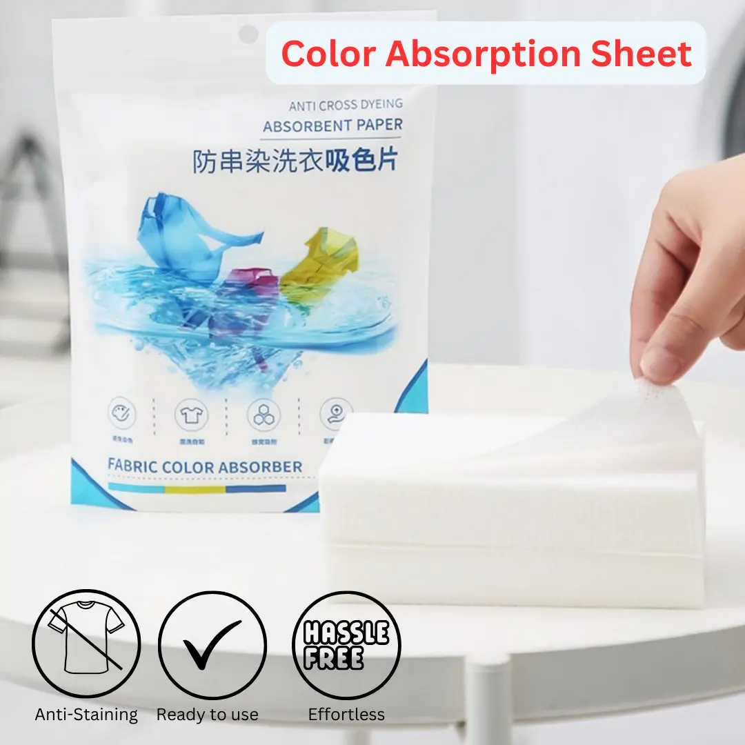 SG Ready Stocks Kinbata Color Absorption Sheet color and Dirt's Absorption color catcher laundry sheet Anti bacteria Anti-dye Color Absorber Paper 50pcs Accessory