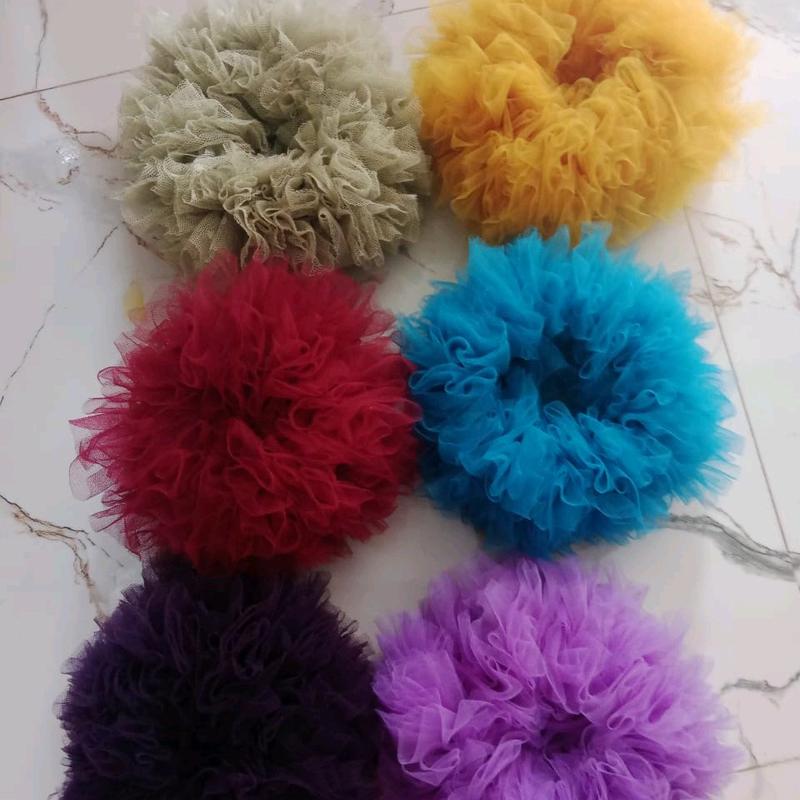 Cepol Mini Ikat Rambut Scrunchie Tille Ukuran Mini Tali Kuncir Anak - Fashion 1