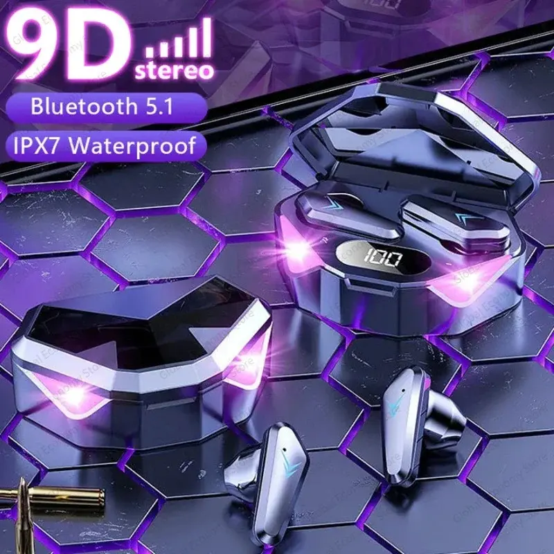 Tai Nghe Nhét Tai Nghe Chơi Game, Phiên Bản 5.2, Tai Nghe Bluetooth Không Dây, Có Mic, Âm Thanh Âm Nhạc Trầm Định Vị, Âm Nhạc Âm Thanh Nổi 9D, Tai Nghe HiFi, Thích Hợp Cho Game Thủ Earphone