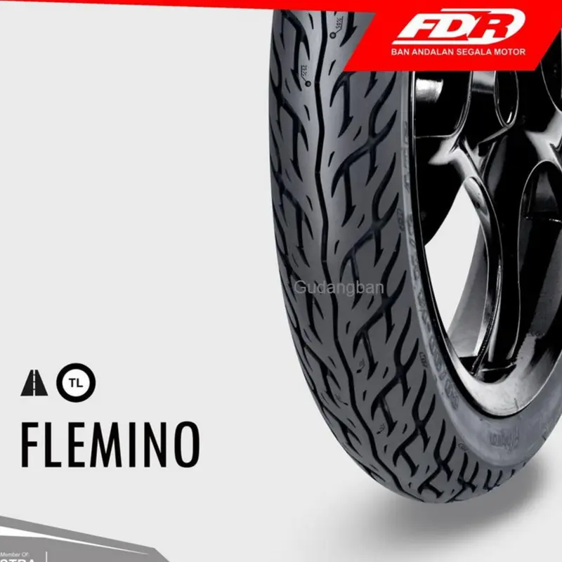 FDR  80 90 14 / 90 90 14 / 100 90 14 FLEMINO  atau  FLEMMO 80 90 14 / 90 90 14 Ban luar motor Matic Tubeless Varian 4