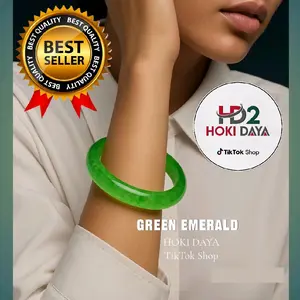 Gelang Natural Emerald Jade Grade A