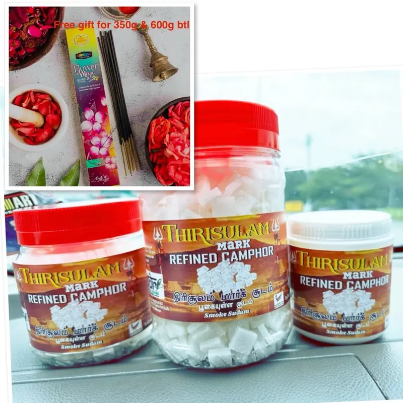 Thirisulam Mark Pure Refined Camphor(pugai sudam) 180g, 350g - TikTok ...