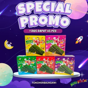 NORIBOOM RUMPUT LAUT MURAH | 5 VARIAN RASA Seaweed Snack rumputlaut nori rumput  laut