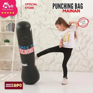 Mall Perabot |  Stand Boxing Anak Samsak Tinju Pompa Inflatable Kids Training Target 120 cm Non Pompa
