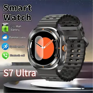 Fashion S7 Ultra Jam tangan pintar Pria bisnis Jam tangan Bluetooth Telepon Olahraga Tidur Jam tangan multifungsi Jam tangan multifungsi olahraga luar ruangan Jam tangan kesehatan Smart Watches