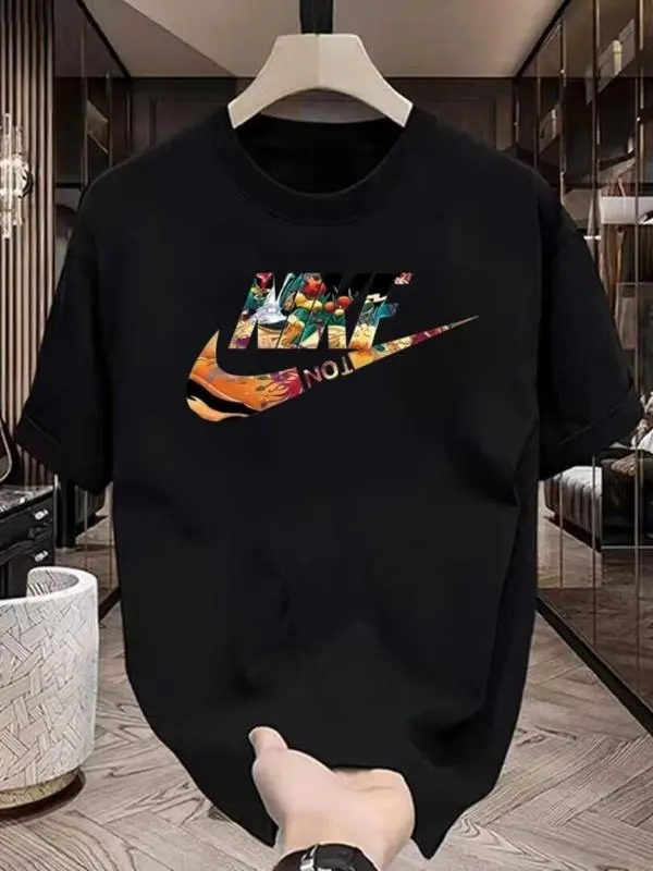 Design Trendy Style Chic Summer 100% Cotton High Quality Body T- shirt Thick Round Neck Unisex starboy kaos 1