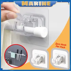 .Marine 2pcs Tiang Serbaguna Serbaguna Braket Tiang Gorden Hook Tiang Gorden Tempel
