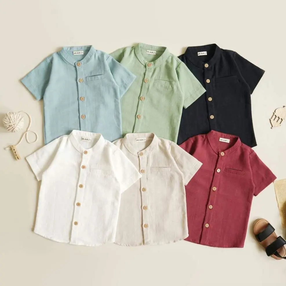 KEMEJA KOKO ANAK POLOS LENGAN PENDEK | KEMEJA KOKO ANAK | KEMEJA ANAK | BAJU LEBARAN